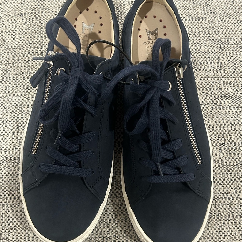 Mephisto Women's Nikita Jeans Blue Sneakers Size 10 US Lace Up Zip Sporty NEW - Picture 3 of 13